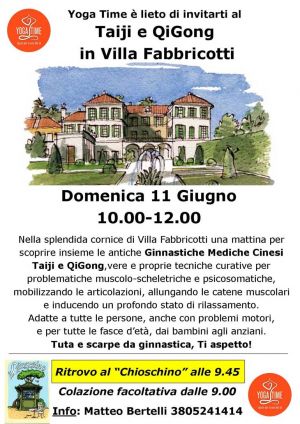 Taiji e QiGong in Villa Fabbricotti